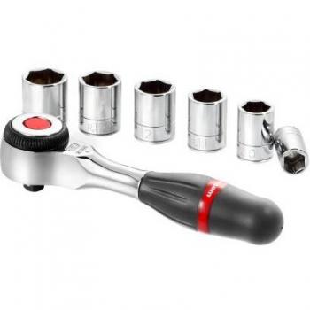 Facom R.360packpg Set di chiavi a cricchetto 6 punte, 1/4”, 360°