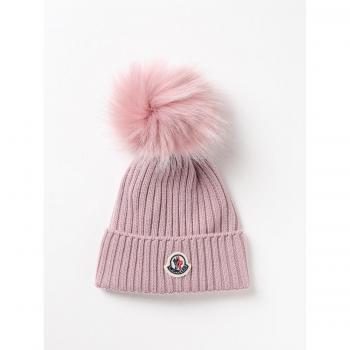 Pink Moncler Kids’ Unisex Wool Hat – Large Edition