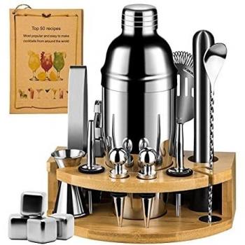 Bamboo Bartender’s Shaker & Stone Collection