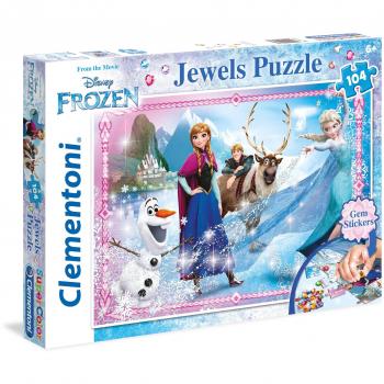 Zauber der Arendelle: Frozen Puzzle 104x + Schmuck
