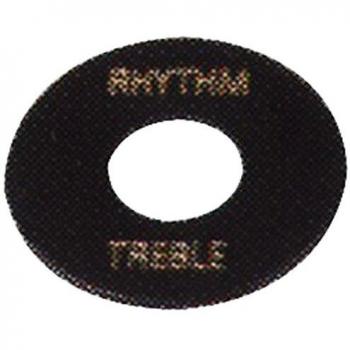 Gibson Switch Washer Black with Gold Imprint