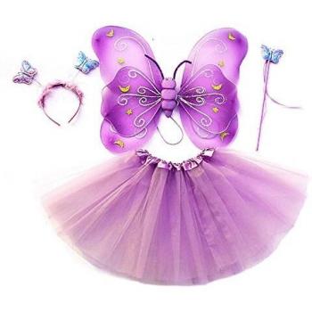 Set Completo Costumi Farfalla Lavanda Stella Tante Tina