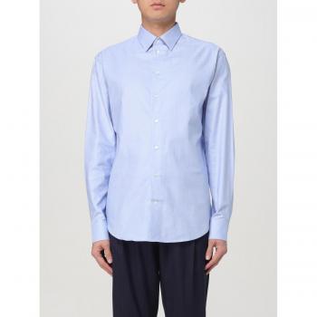 Camicia Azzurra in Cotone Emporio Armani Taglia 42