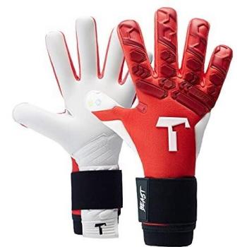 T1TAN 4 mm Profi-Grip Red Beast 2.0 – Fußballhandschuhe, Fingerschutz, Gr. 6