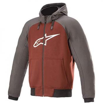 Sweat moto Alpinestars Chrome Sport Gris Rouge 3XL