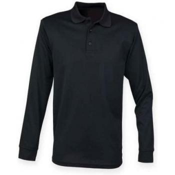 Polo maniche lunghe Coolplus unisex per adulti Henbury