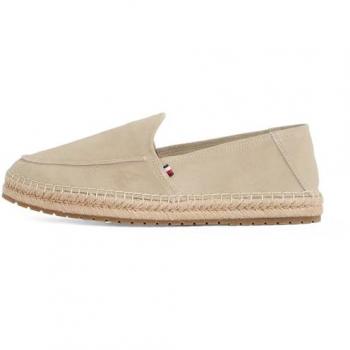 Beige Espadrilles Loafer aus Wildleder
