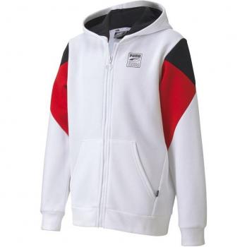 Veste zippée Puma Rebel block blanc 12 ans
