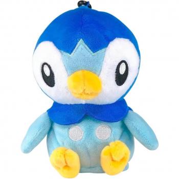 Takara Tomy Arts Piplup Plush with Sounds, 18cm Pocket Monster Toy