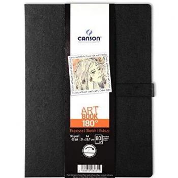 Cuaderno 180º Canson 21,6x27,9 cm 80 Hojas Grano Fino 96g