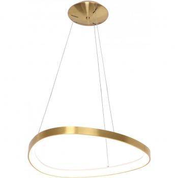 Suspension indirecte dorée 42x6x42 cm