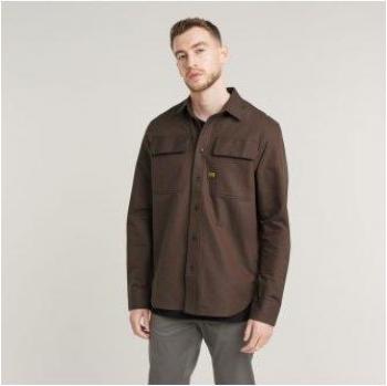 Regular Fit Long Sleeve Shirt – Dark Plum (G‑Star CPO)