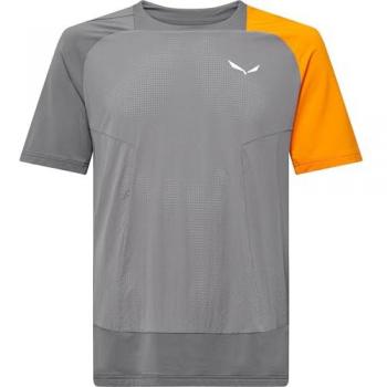 Salewa M NXT Hybrid T-Shirt Uomo (Grigio-Arancio)