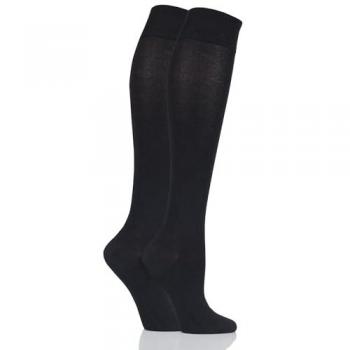Classic Plain Bamboo Knee‑High Socks – Ladies 4-8 (Smooth Toe)