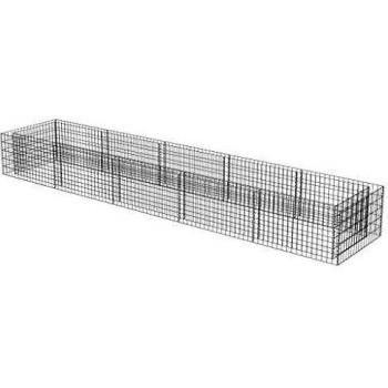 Gabion jardin acier galvanisé vidaXL
