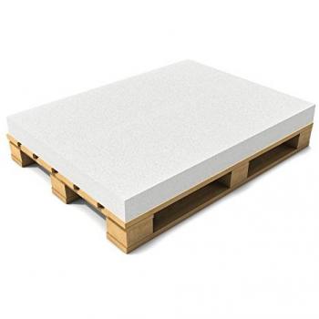 Cuscino in Gommapiuma per Divano Pallet 120x80 cm Spessore 10 cm