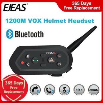 EJEAS E6 Bluetooth Helmet Intercom