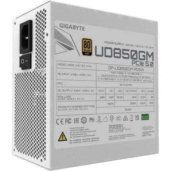 Gigabyte UD850GM PG5W 850 W Power Supply Nero e Bianco