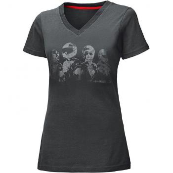 Held Be Heroic Damen T-Shirt Design Face schwarz M