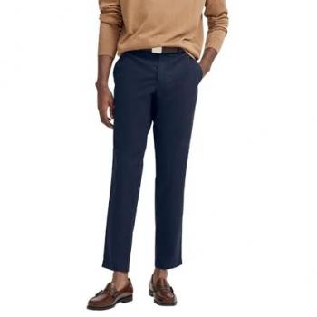 Marine‑Stil Bugatti‑Chinos mit Gürtel