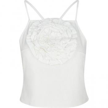 Designers Remix Cropped Top Conner Damen Weiß Größe 40