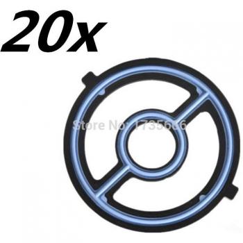 Sello de junta para enfriador de aceite Mazda 3, 5, 6, CX-7, 1S7Z6A642AAA, LF02-14-700, juego de 20