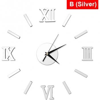 Römische Zahlen Wanddeko Uhr im 3D-Design