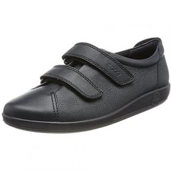 Baskets Ecco Femme Soft 2,0 à Velcro Bleu 37