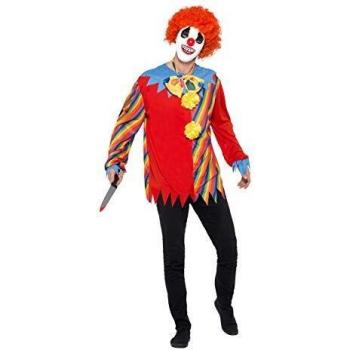 Accessori Pagliaccio Spaventoso: Maglietta, Papillon e Maschera