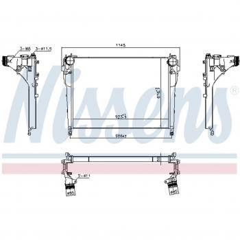 Intercooler sans vanne EGR Nissens 961218