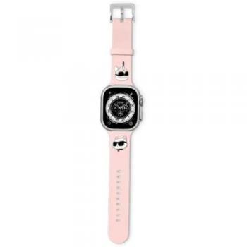 Rosa Silikonarmband von Karl Lagerfeld für Apple Watch