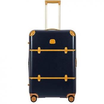 Valise Trolley Bellagio 27 Pouces, Bleu/Tobacco