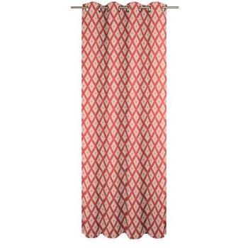 Vorhang ADAM Maroccan Shiraz Light Gr. 1, rot, B:145cm H:145cm, Jacquard, Baumwolle (Bio-Baumwolle), Gardinen