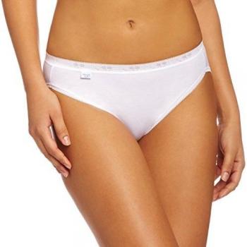 Sloggi 3 Pack White Basic Tai Briefs Ladies Size UK 16