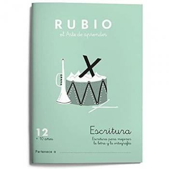 Cahier d'écriture et de calligraphie Rubio Nº12 A5 Espagnol 20 Volets (10 Unités)
