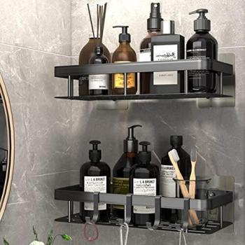 Self‑Adhesive Bathroom Rack Pair