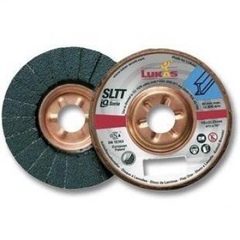 Disco abrasivo lamellare piatto obliquo Ø 115 mm grana 40 zirconio LUKAS
