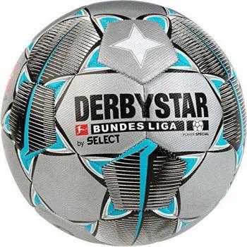 DerbyStar Fußballspieler – Bundesliga Edition, Silber/Hellblau