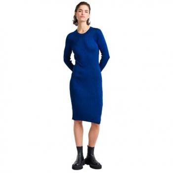 Robe plaitée bleue G-Star Osaka Blue Slim pour femmes