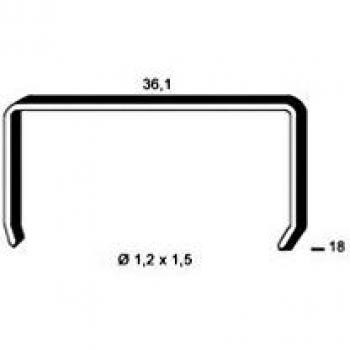 Lot de 5000 agrafes pour vignes MV 1.2x1.5mm 36.1mm