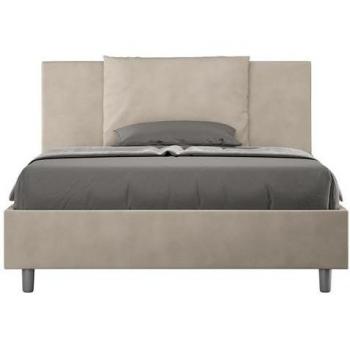 Sofá-cama Antea microfibra arena 140x190 con Racks