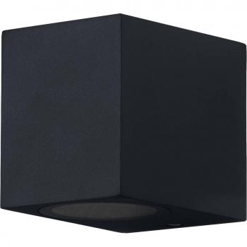 LEDVANCE Endura Classic Square Down, lampada da parete esterna nera con attacco GU10