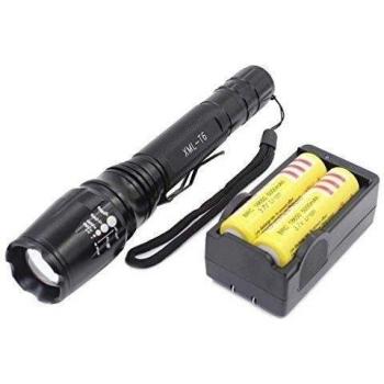 Linterna LED Genwiss 2x18650 ZOOM 3000 lúmenes