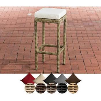 CLP Polyrattan Garten Barhocker Alia 5mm