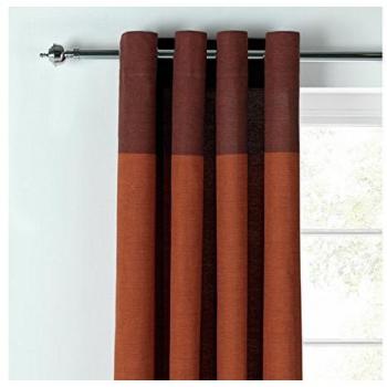 168x183cm Dublin Brick Eyelet Curtain (Unlined)