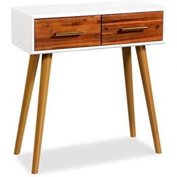 Massiver Konsolentisch aus Akazienholz 70 x 30 x 75 cm