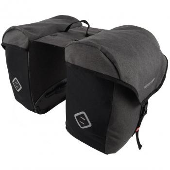 Zwarte Grijze Fietsduo Trolley 25L