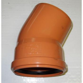 Push‑Fit 110 mm 15° Soil Pipe (Brown) for Underground Waste