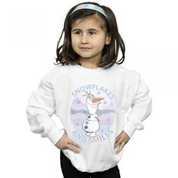 Girl’s Frozen 2 Olaf Snowflake Smile Sweatshirt – Size 3–4 Years