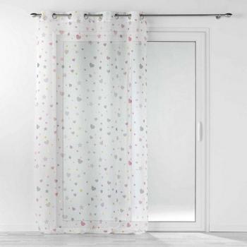 Rideau Voilage Lune d’Argent 140×240 cm blanc